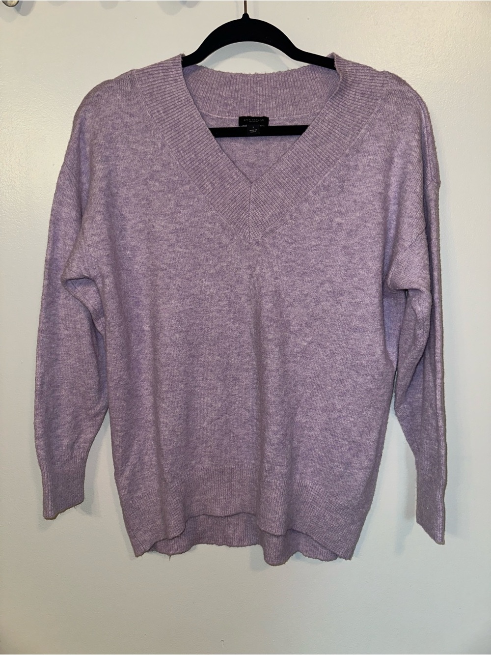 Ann Taylor V-Neck Lavender Women's Sweater